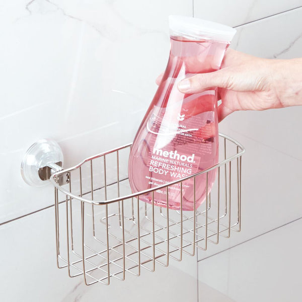 Idesign Reo Push Lock Shower Basket