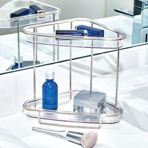 Idesign RPET Clarity 2-Tier Vanity Shelf