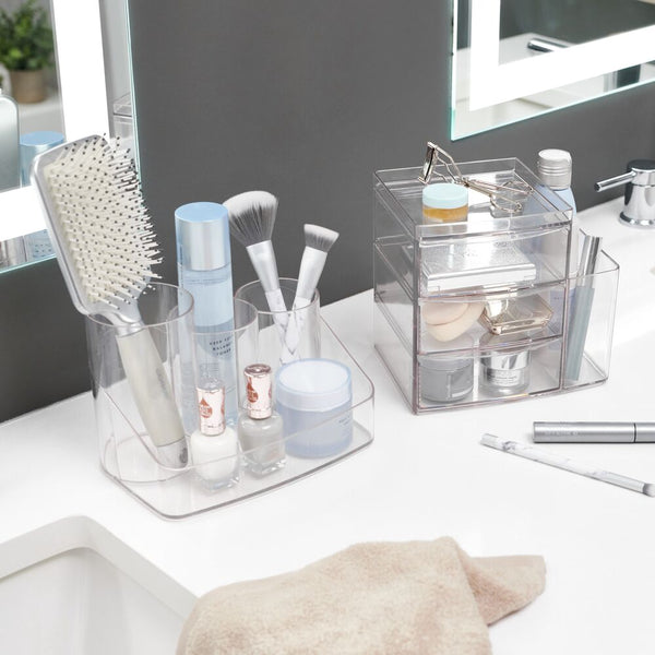 Idesign RPET Clarity Hair Care Center Clear