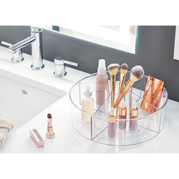 Idesign RPET Clarity Turntable 9" W/ Handles Clear