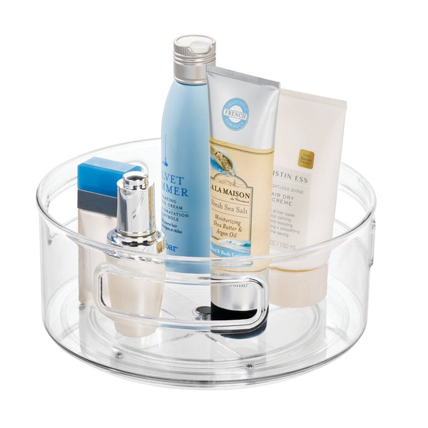 idesign RPET Clarity Turntable 9" w/ Handles Clear