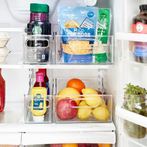 Idesign RPET Fridge/Freeze Bins (Set Of 4) Clear