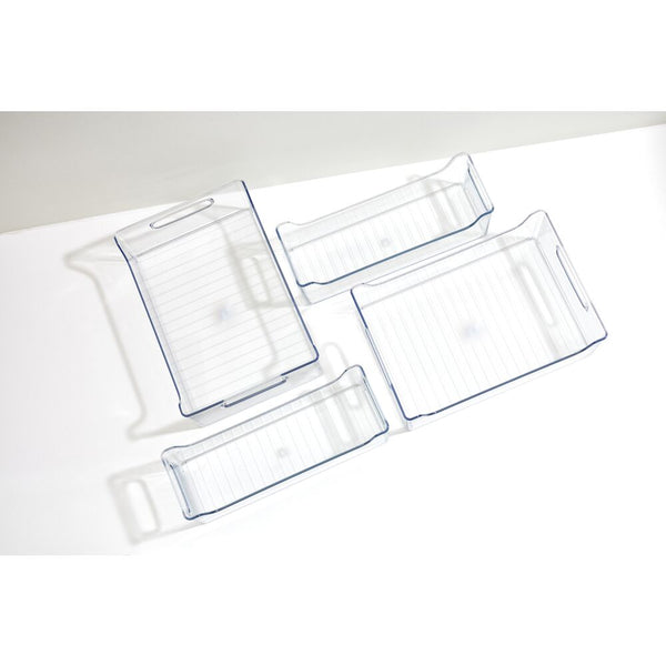 Idesign RPET Fridge/Freeze Bins (Set Of 4) Clear