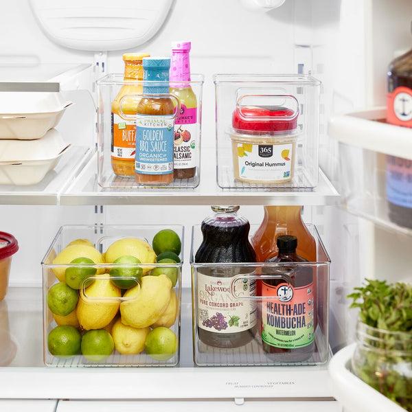 Idesign RPET Fridge/Freeze Bins (Set Of 4) Clear