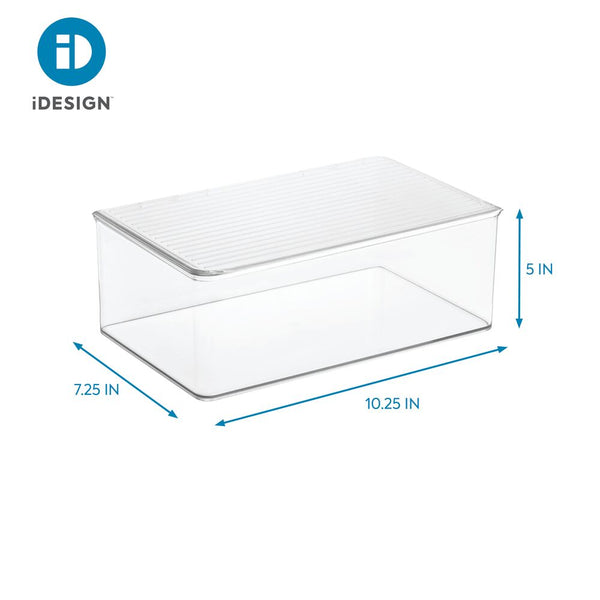 Idesign RPET Med+ Medicine Lidded Box- Large Clear