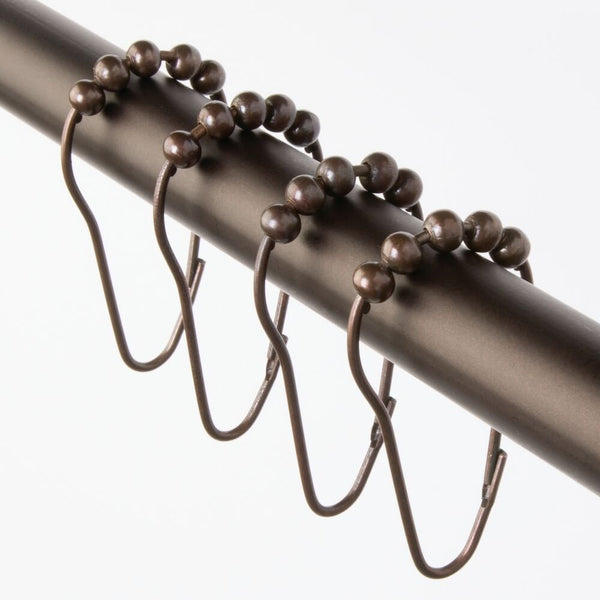 Idesign IDesign Shower Curtain Rollerz (Set Of 12) Carded In Bronze