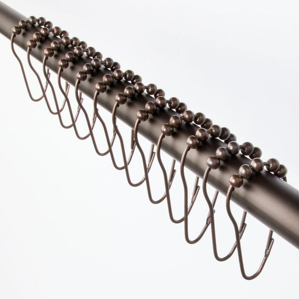 Idesign IDesign Shower Curtain Rollerz (Set Of 12) Carded In Bronze