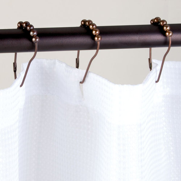 Idesign IDesign Shower Curtain Rollerz (Set Of 12) Carded In Bronze