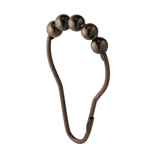 idesign iDesign Shower Curtain Rollerz (Set of 12) Carded in Bronze