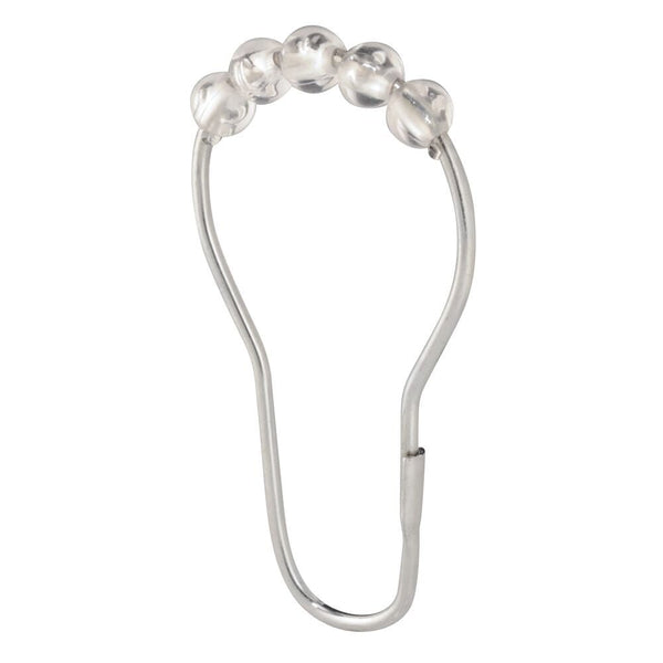 idesign iDesign Shower Curtain Rollerz (Set of 12) in Clear and Chrome