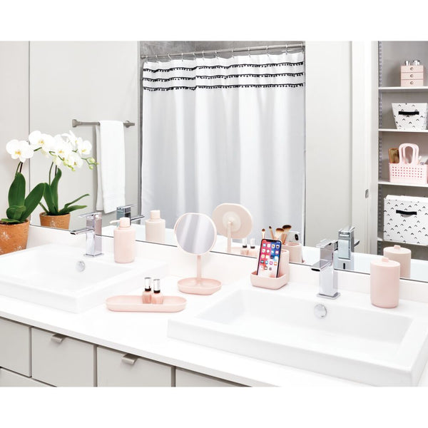 Idesign Tassel Shower Curtain White/Gray