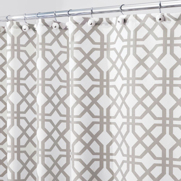 idesign Trellis Shower Curtain Stone