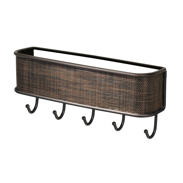 Idesign Twillo Wall Mount Mail & Key Rack Bronze