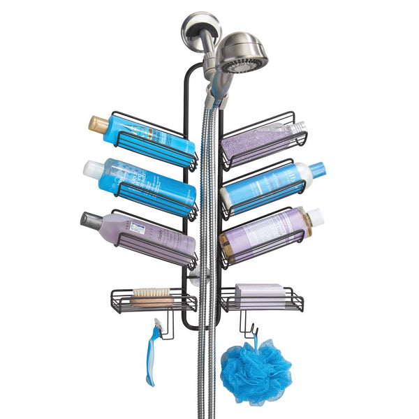 idesign Verona Hose Shower Caddy Matte Black