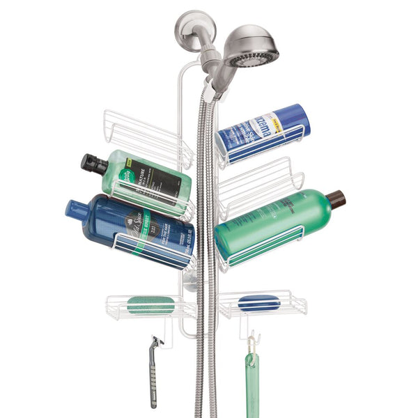 idesign Verona Hose Shower Caddy White