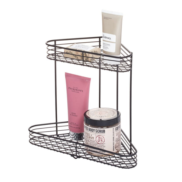 Idesign Vienna 2-Tier Corner Shelf Matte Black