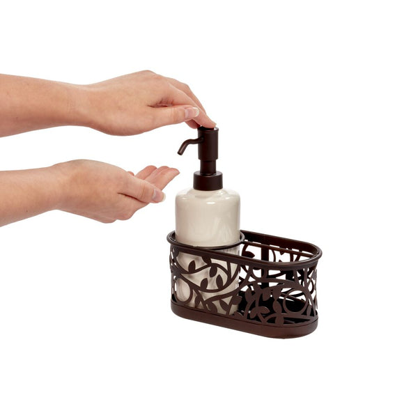 Idesign Vine Soap Pump Caddy Vanilla/Bronze