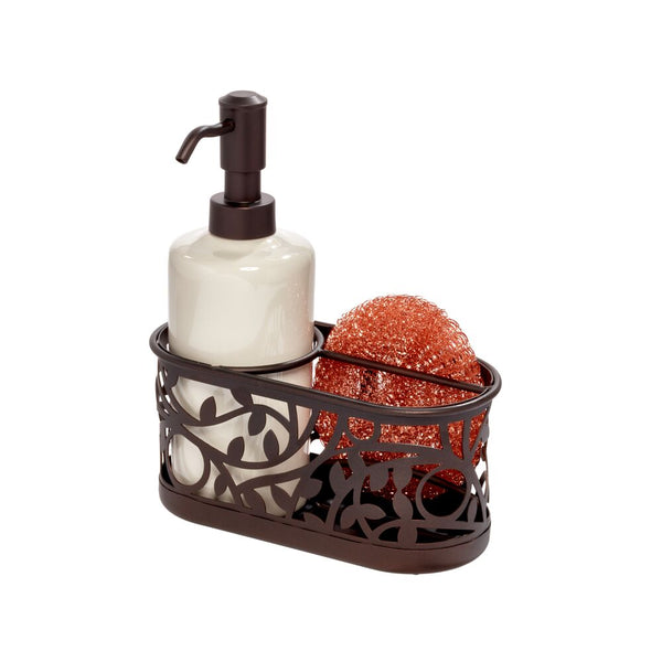 idesign Vine Soap Pump Caddy Vanilla/Bronze