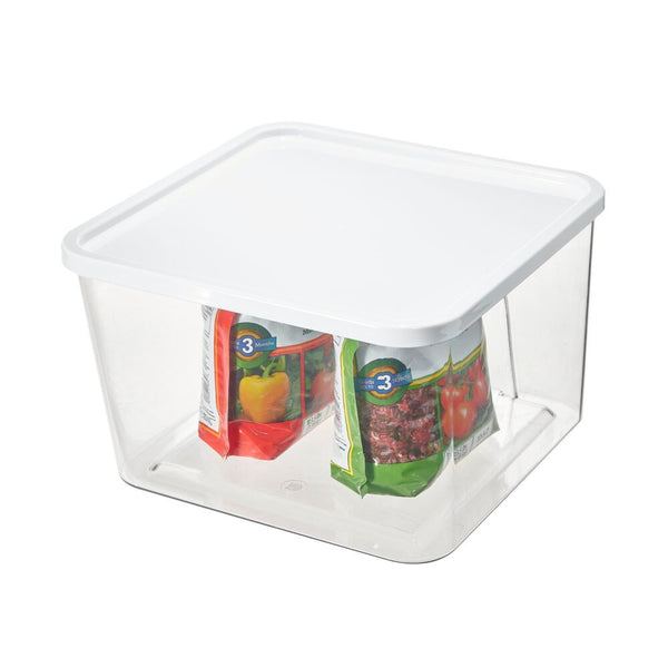 idesign Wallspace Bin + Bracket w/ Lid 12" x 12" x 8"