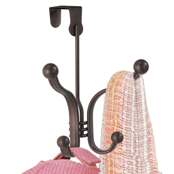 Idesign IDesign York Lyra Over The Door Quad Hook In Bronze
