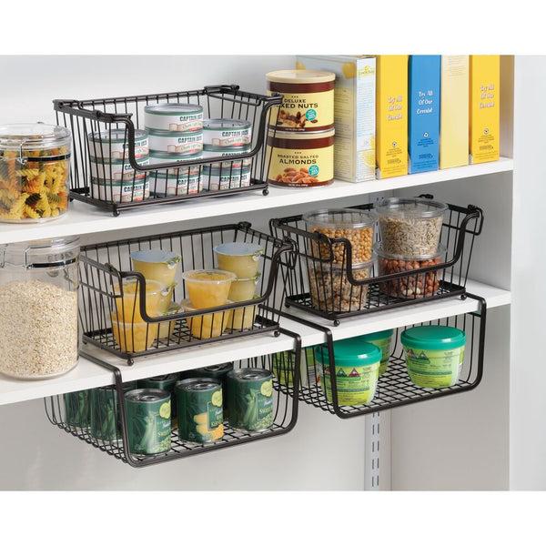 Idesign York Lyra Under Shelf Basket Bronze
