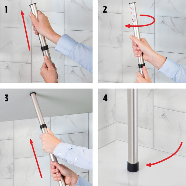 Idesign York Tension Caddy 2 Silver