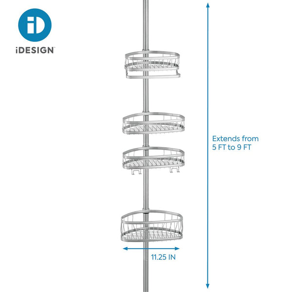 Idesign York Tension Caddy Silver