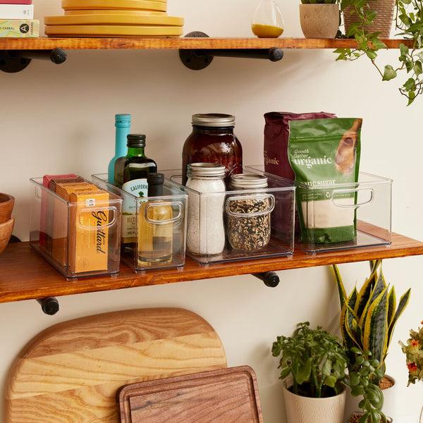 Idesign RPET Linus Cabinet/Pantry Bins (Set Of 4) Clear