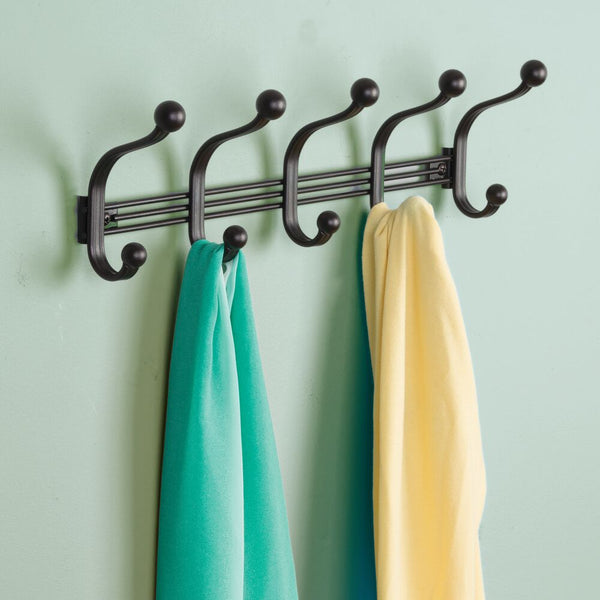 Idesign York Lyra Wall Mount Or Over Door Rack 5 Bronze