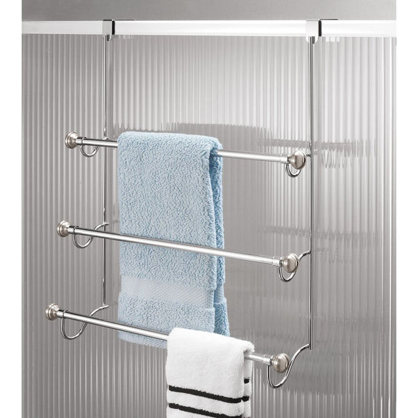 Idesign York Metal Over Shower Door Towel Rack 3 Split Finish