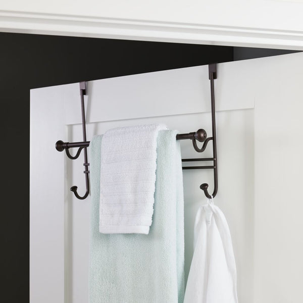 Idesign York Over Shower Door Towel Rack Combo Bronze