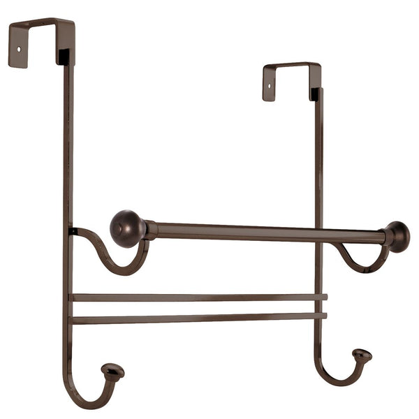 Idesign York Over Shower Door Towel Rack Combo Bronze