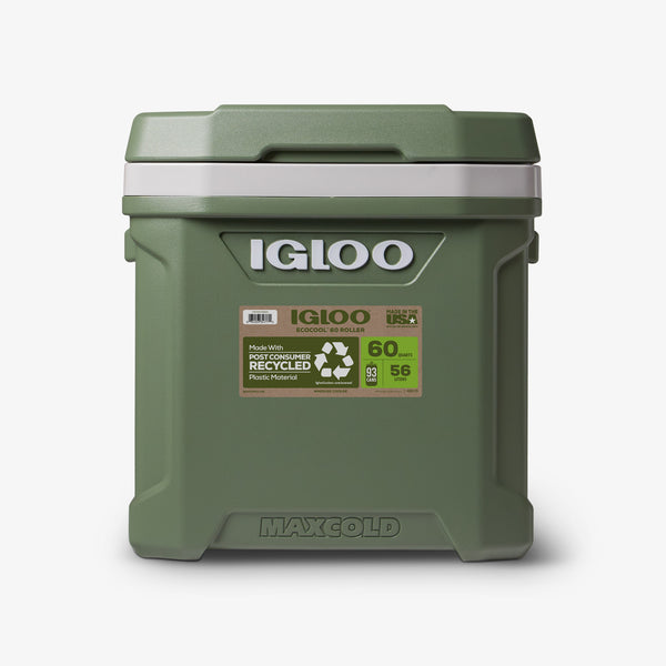 igloo ECOCOOL Latitude 60 Qt Roller Cooler Default Title
