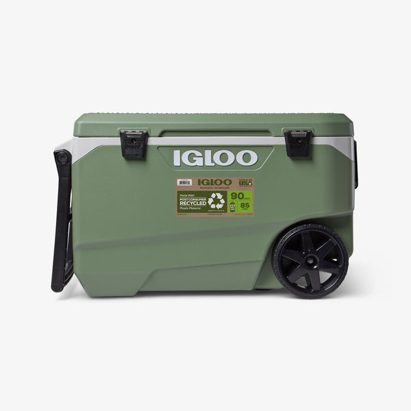 igloo ECOCOOL Latitude 90 Qt Roller Cooler Default Title