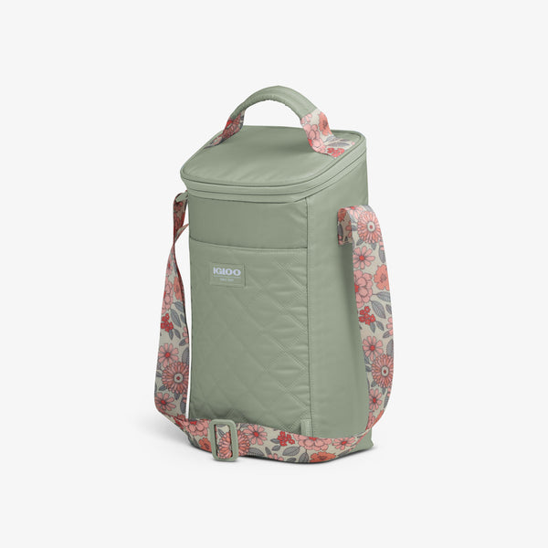 Igloo Floral MaxCold® DUO Vertical Crossbody Cooler Bag Sage