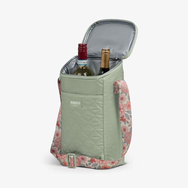 Igloo Floral MaxCold® DUO Vertical Crossbody Cooler Bag Sage