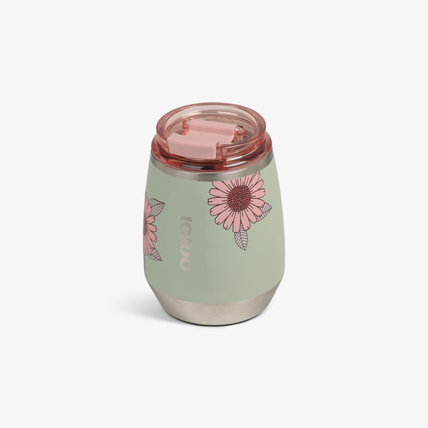 Igloo Floral 10 Oz Wine Tumbler Linen