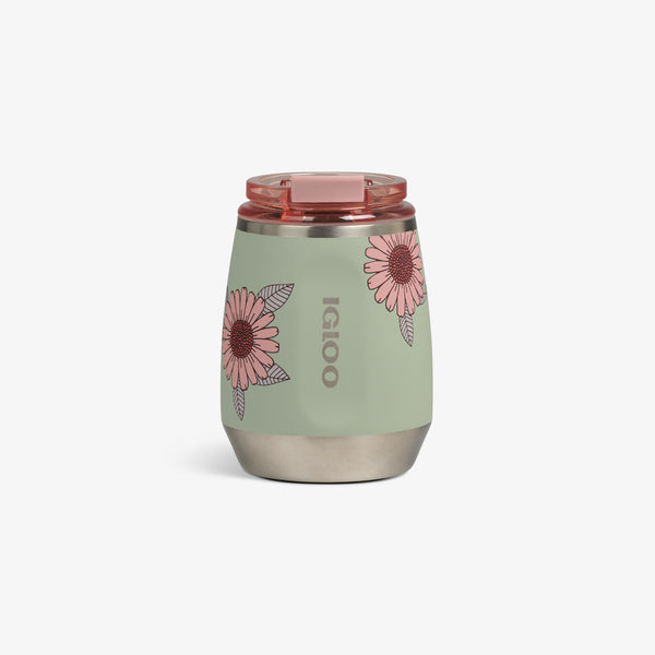 igloo Floral 10 Oz Wine Tumbler Sage