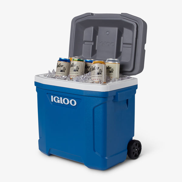 Igloo Latitude 30 Qt Roller Cooler Blue