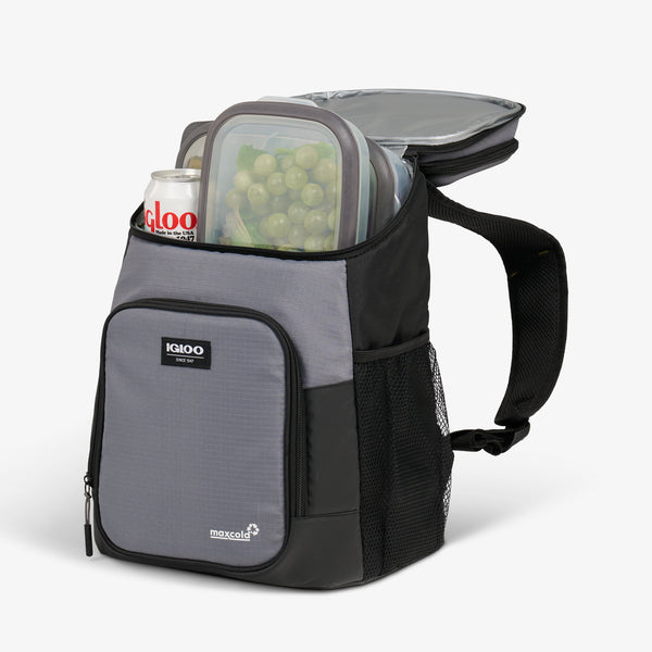 Igloo Latitude Hardtop 18-Can Backpack Carbonite