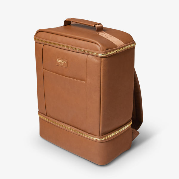 Igloo Igloo Luxe® Dual Compartment Backpack Cognac