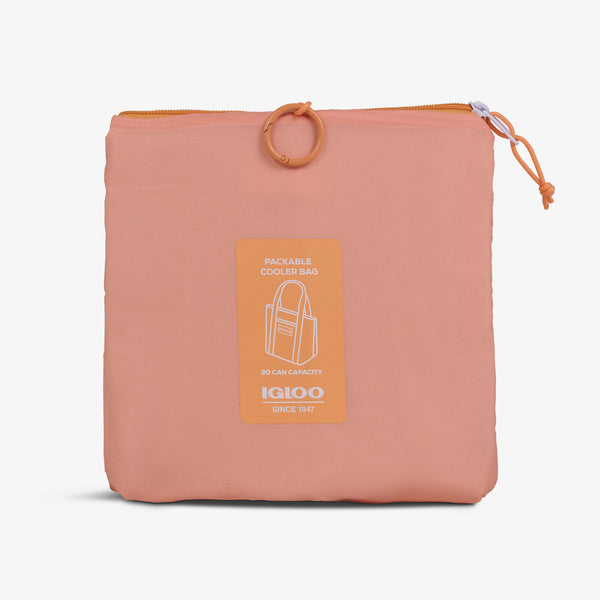 Igloo Packable Puffer 20-Can Cooler Bag Apricot
