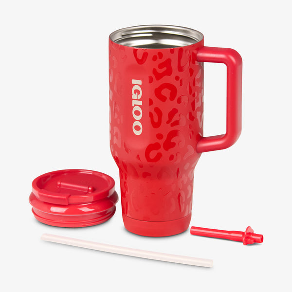 Igloo Kansas City Chiefs 32 Oz Leopard Flip ‘n’ Sip Travel Mug Default Title