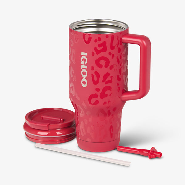 Igloo San Francisco 49ers 32 Oz Leopard Flip ‘n’ Sip Travel Mug Default Title