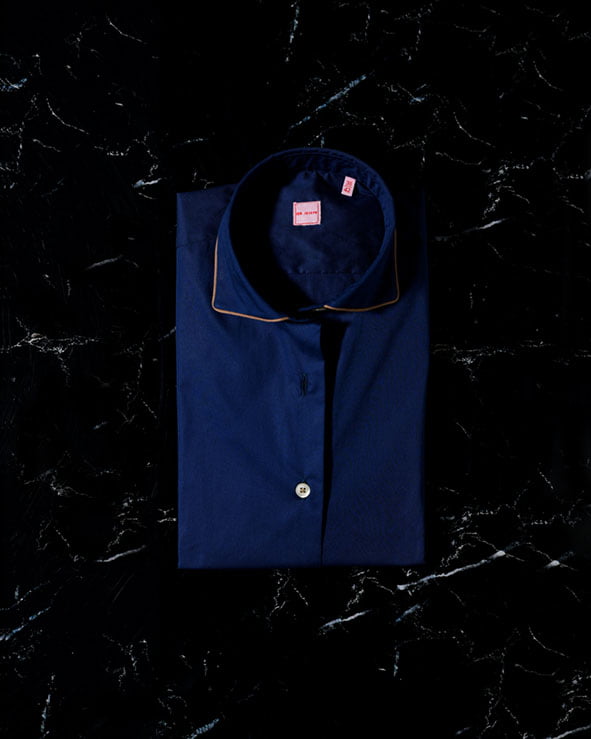 ign. joseph IGN BLOUSE PIPING BROWN