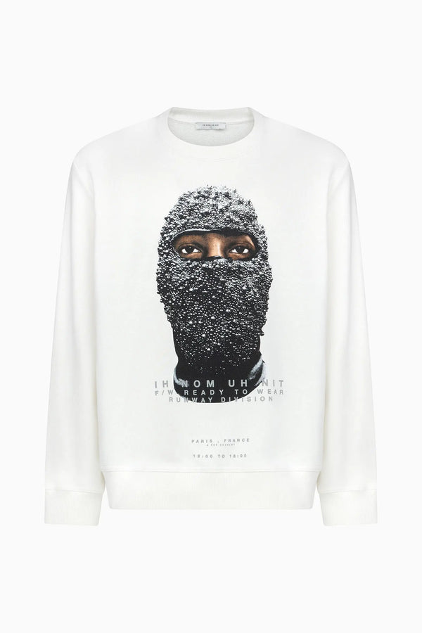 ih nom uh nit CREWNECK BLACK MASK