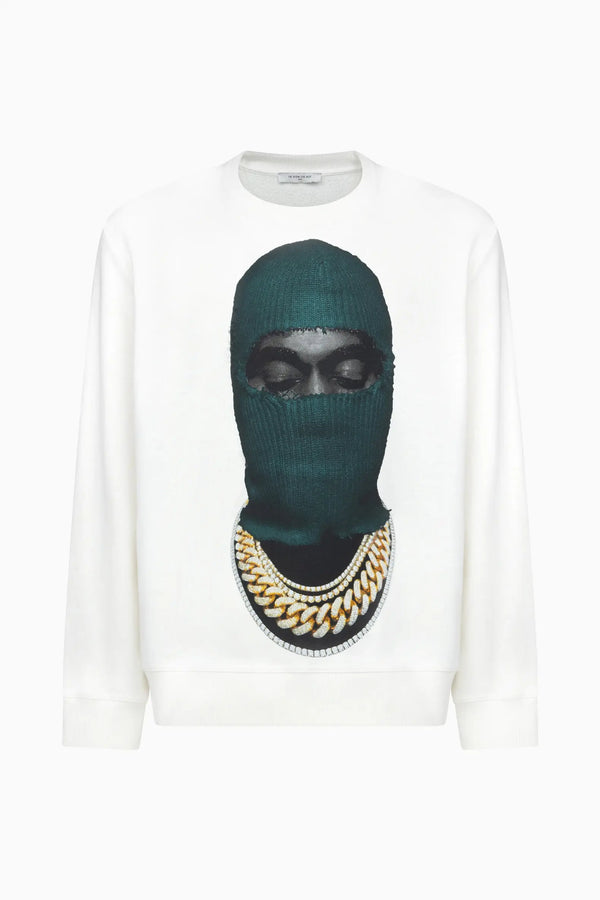 ih nom uh nit CREWNECK MASK20 GREEN