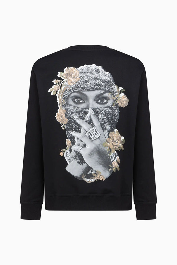 Ih Nom Uh Nit CREWNECK ROSES & PEARL