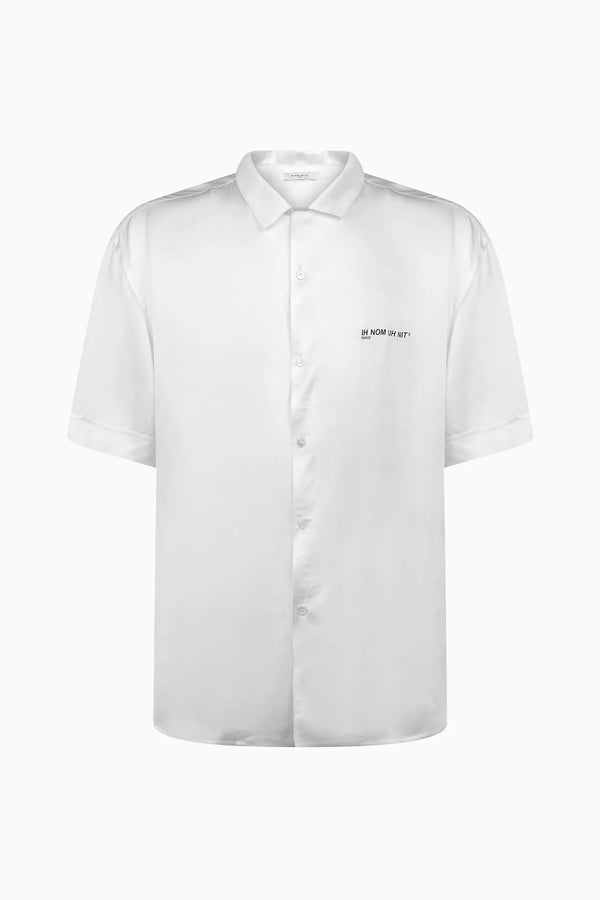 ih nom uh nit Crowned Mask Bowling Shirt