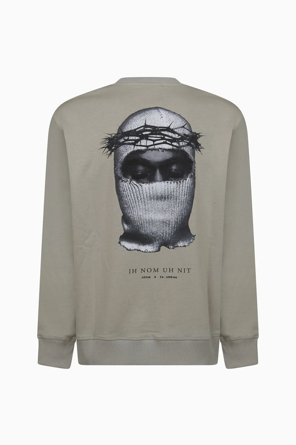 Ih Nom Uh Nit Crowned Mask Crewneck